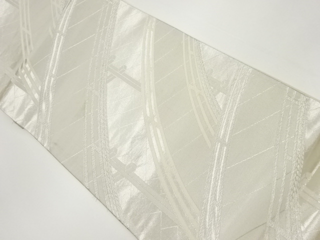 橋模様織出し袋帯